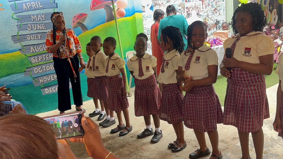 Full school assembly at Headstone Montessori