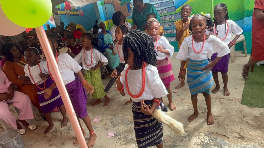 Students performing traditional cultural dance